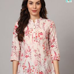 Anouk Rustic Floral Printed Pure Cotton Kurti-image-96