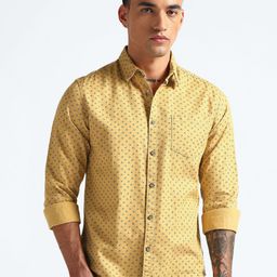 Flying Machine Men Micro Ditsy Printed Casual Shirt-image-89