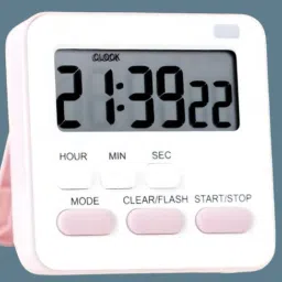 Digital White Clock-image-71