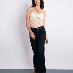 Stylecast X Hersheinbox Twisted Lace-Up Bandeau Crop Top image 4