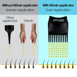 rehair Hair Oil / Dye Root Applicator Comb with Bottle image 5