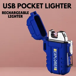 Explorer USB Cigaratte Lighter, Windproof Flameless ARC Rechargeable LighterB67 Explorer USB Cigaratte Lighter, Windproof Flameless ARC Rechargeable LighterB67 Pocket Lighter-image-66