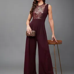 Miss Chase Sequinned Basic Jumpsuit image 3
