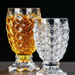 (Pack of 6) Pineapple & Fish Shape Glass for Water, Beverages, Juice Glass Water/Juice Glass-image-29