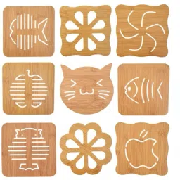 Wooden Heat Resistant Non-Slip Insulation Trivet Coaster Table Mat Wooden Trivet-1