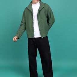 HIGHLANDER Mock Collar Long Sleeves Open Front Jacket image 2