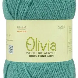 Ganga Olivia Hand Knitting and Crochet Yarn(200 Gram)Cadet Bluish Green Shade-45-21