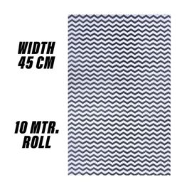 Kuber Industries Black & White Zig Zag Design EVA BPA Free Shelf Liner image 4