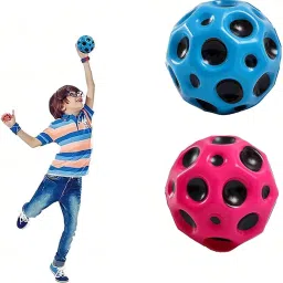 Original Moon Ball Space Balls Extreme High Bouncing Rubber Ball Pack Of 2-20