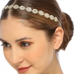 OOMPH Kundan-Studded Jadau Hair Chain-image-29