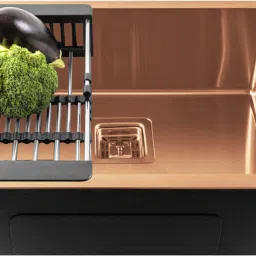 24"x18"x10" Inch Single Bowl Premium Handmade Kitchen Sink Matte Finish FS-06 Vessel Sink-image-66