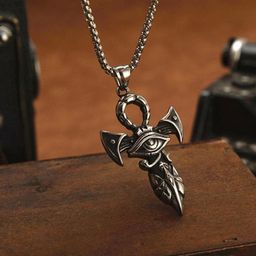 KRENOZ Silver-Plated Stainless Steel Pendants With Chains-image-95