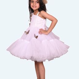 Modish One Shoulder Net Fit & Flare Dress image 5