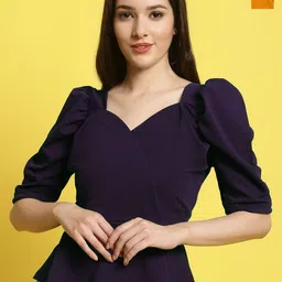 Metronaut Women Pack Of 2 Sweetheart Neck Crop Top-image-65