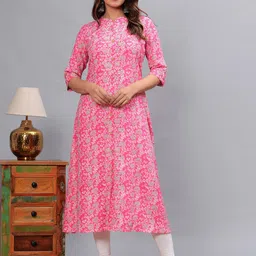 Moda Rapido Floral Printed A-Line Kurta-picture-35