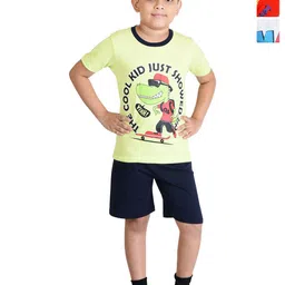 Clothe Funn Boys Printed T-shirt with Shorts-image-21
