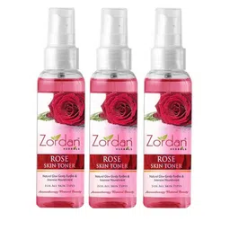 ZORDAN Set Of 3 Herbals Rose Skin Toner- 100ml Each-42