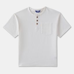 R&B Boys Solid Henley Neck Cotton T-shirt-image-57