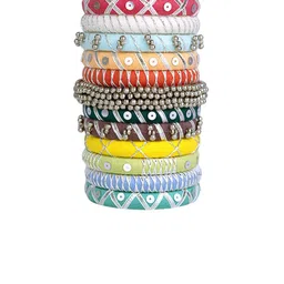 Taasha Craft Set Of 12 Thread Bangles image 3