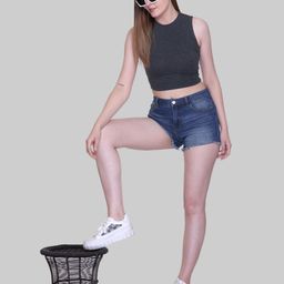 Colors and Blends Cotton Crop Top-picture-23