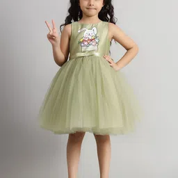 Toy Balloon kids Layered Net Fit & Flare Dress-image-90