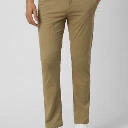 Van Heusen Sport Men Cotton Regular Fit Flat-Front Mid-Rise Trousers-image-49