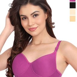 Liigne Women Pack Of 4 Full Coverage Lightly Padded Bras-picture-38