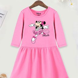YK Disney Print Fit & Flare Dress-picture-43