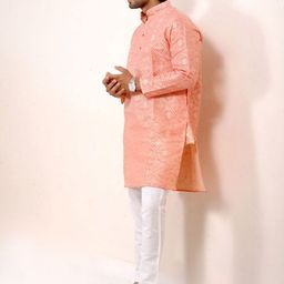 The Kurta Studio Bandhani Printed Mandarin Collar Cotton Straight Kurta-picture-16