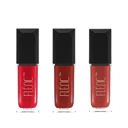 FLENC 3Pc Cryla Smudge-Proof Velvet Matte Liquid Lipstick- Zurich- Kuwait - Sydney-35