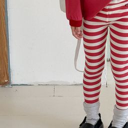 LULU & SKY Girls Striped High-Rise Leggings-image-68