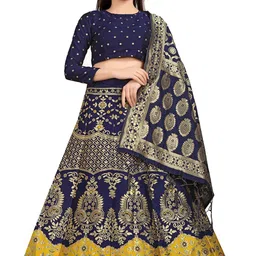DIVASTRI Semi-Stitched Lehenga & Unstitched Blouse With Dupatta-picture-30