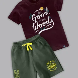 BAESD Boys Printed T-shirt with Shorts-image-96