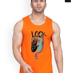 SLOWLORIS Men Pack Of 2 Printed Combed Cotton Gym Vests-picture-34