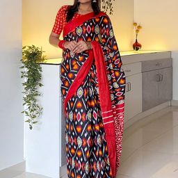 Mitera Floral Ikat Saree-picture-56