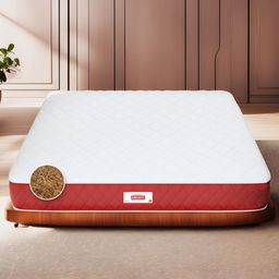 COIRFIT Maroon & White Quilted Cotton Orthopedic Single Size Mattress-image-57