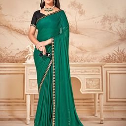 Anouk Rustic Embroidered Poly Chiffon Saree image 2