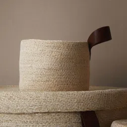 H&M Beige Seagrass Wall Storage Basket-30