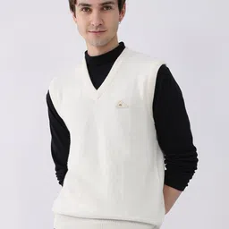 Monte Carlo Men Woollen V Neck Sleeveless Pullover Sweater-picture-18