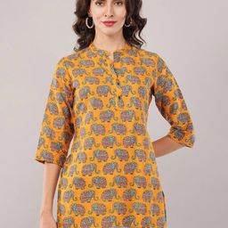 Mishy Printed Pure Cotton Kurti-image-18