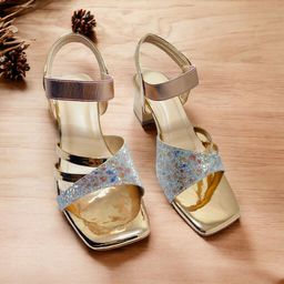 FABBMATE Women Embellished Open Toe Block Heels-55