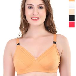 Liigne Women Pack of 5 Full Coverage Non Padded Non-Wired Everyday Bra-picture-48