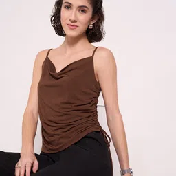 Annabelle by Pantaloons Women Cowl Neck Regular Top-picture-13