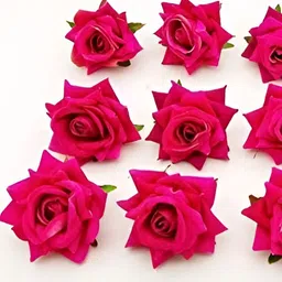 Nutts Pink 10 Pieces Rose Artificial Flower-image-43