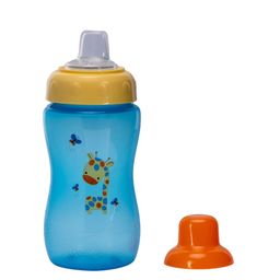 Adore Kids Blue & Yellow Printed Spouty Soft Spout Sipper with Hood-270ml-17