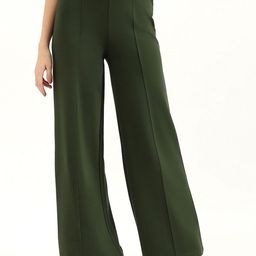 United Colors of Benetton Women Straight Fit High-Rise Pleated Trousers-image-54