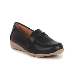FAUSTO Women PU Textured Loafers-50