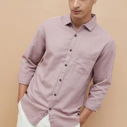 Fame Forever by Lifestyle Men Spread Collar Slim Fit Casual Shirt-picture-24