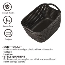Kuber Industries Brown Set of 4 Regular Multi-Utility Organisers image 3