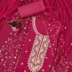 SHADOW & SAINING Embroidered Unstitched Dress Material-picture-34